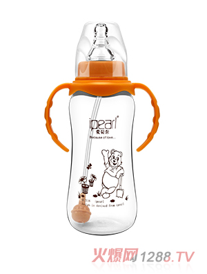 爱贝尔葫芦型单色全自动奶瓶300ML