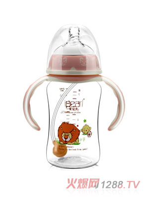 爱贝尔Tritan晶透型宽口径奶瓶240ML