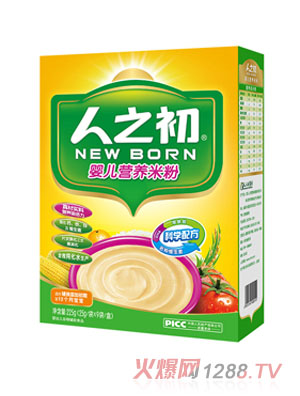 人之初婴儿营养米粉225g盒装