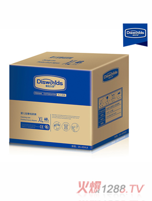 迪世乐园婴儿轻奢纸尿裤XL 44片整箱