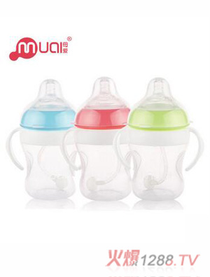 母爱大宽口全硅胶奶瓶240ml耐摔安全