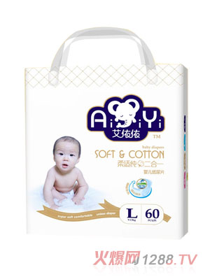 艾依依经典超薄纸尿片L60片