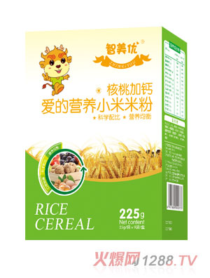 智美優(yōu)核桃加鈣愛(ài)的營(yíng)養小米米粉