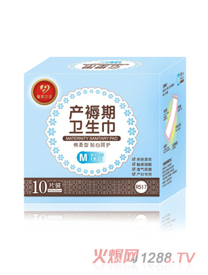 皇家之星 綿柔型產(chǎn)褥期衛生巾M碼10片裝