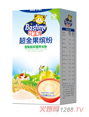 貝生元超金果繽紛雪梨銀耳營(yíng)養米粉盒裝