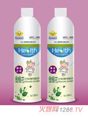 金盾爱婴金银花古方草本精华保健浴液