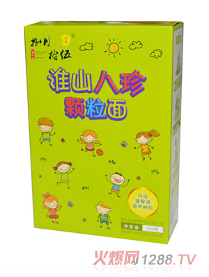 捌月拾伍淮山八珍颗粒面234g竖盒