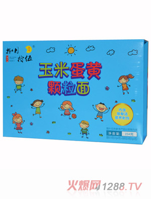 捌月拾伍玉米蛋黄颗粒面234g横盒