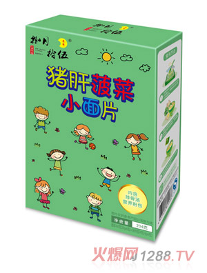 捌月拾伍猪肝菠菜小面片204g