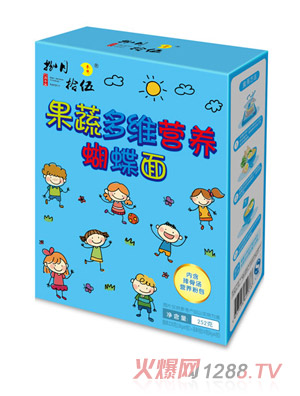 捌月拾伍果蔬多维营养蝴蝶面252g