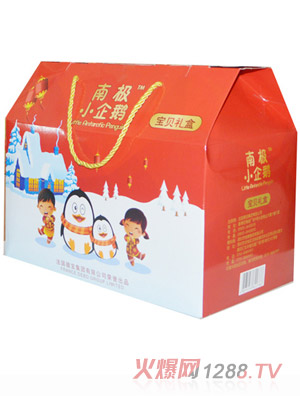 南極小企鵝寶貝禮盒側面