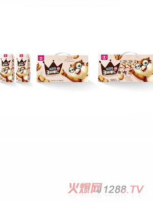 旺仔三种果仁横向礼盒