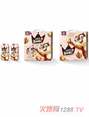 旺仔三种果仁竖向礼盒