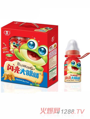 旺仔闪亮大眼睛12瓶礼盒红