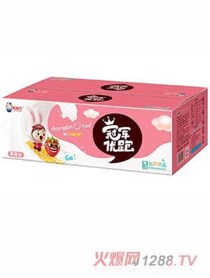 聪聪牛冠军优跑草莓味乳味饮品箱装