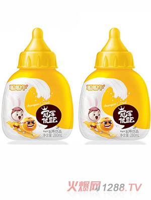 聪聪牛冠军优跑黄桃味乳味饮品280ml