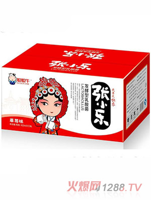 聪聪牛张小乐发酵型乳酸菌草莓味450mlx15瓶