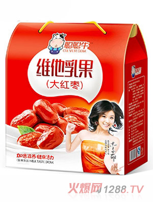 聪聪牛维他乳果大红枣牛奶箱装
