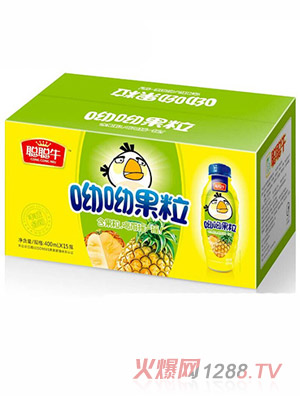 聪聪牛呦呦果粒菠萝400ml×15瓶
