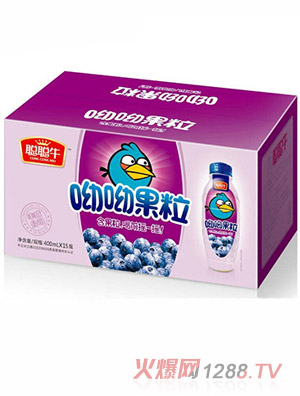 聪聪牛呦呦果粒蓝莓400ml×15瓶