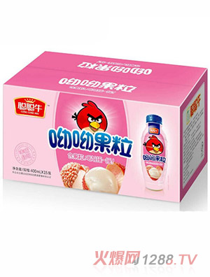 聪聪牛呦呦果粒荔枝400ml×15瓶
