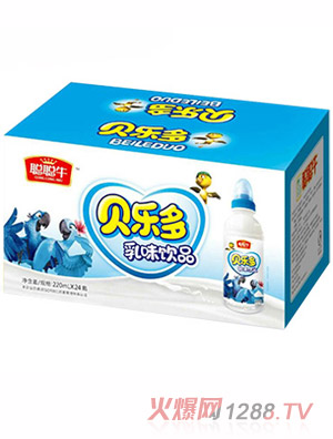聪聪牛贝乐多乳味饮品220ml×24瓶蓝色