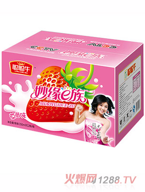 聪聪牛聪聪牛妙缘e族草莓味350mlx12瓶