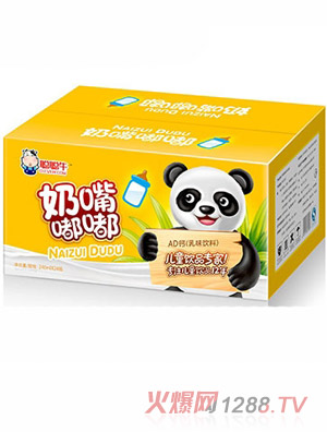 聪聪牛奶嘴嘟嘟ad钙乳味饮料240mlx24瓶
