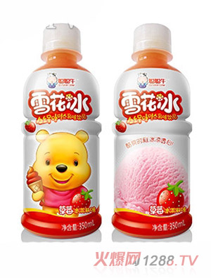 聪聪牛雪花冰草莓350ml