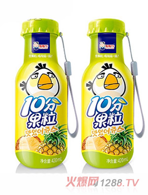 聪聪牛10分果粒菠萝420ml