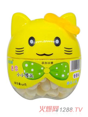 吉牯利小貓造型迷你小小饅頭香蕉味