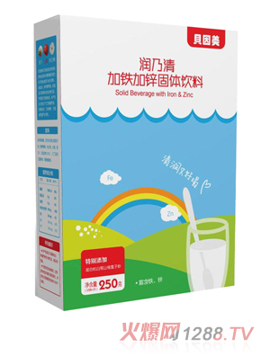 貝因美潤乃清加鐵加鋅固體飲料