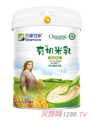 贝莱可亲有机米乳-果蔬多维400克