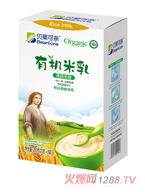 貝萊可親有機米乳-果蔬多維200克