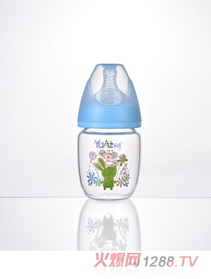 優(yōu)噯4安寬口晶鉆玻璃奶瓶(120ml)