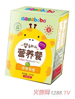 mamabobo嬰幼兒營(yíng)養餐蘋(píng)果多維盒