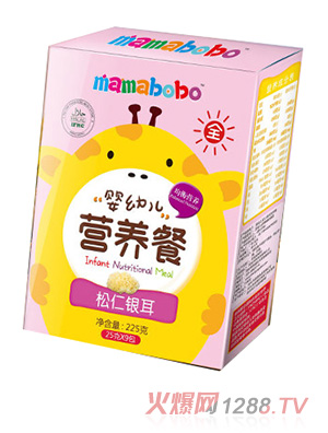 mamabobo婴幼儿营养餐松仁银耳盒