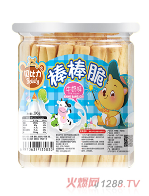貝比力棒棒脆牛奶味