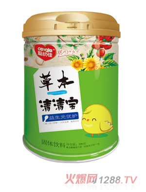 聪幼佳草本清清宝-益生元优护 桶装