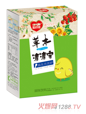 聪幼佳草本清清宝-益生元优护盒装