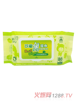 永润可爱贝贝手口湿巾80片