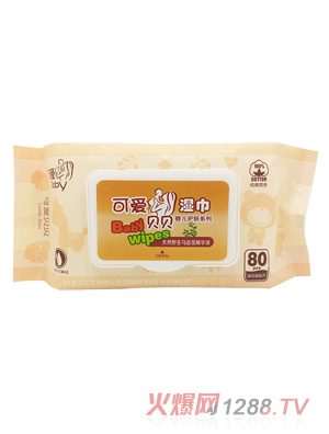 永润可爱贝贝婴儿护肤湿巾80片