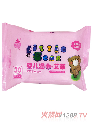 永润婴儿艾草湿巾（简装）30片