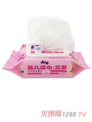 永润婴儿艾草湿巾（有盖）30片