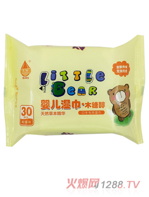 永润婴儿木糖醇湿巾（简装）30片