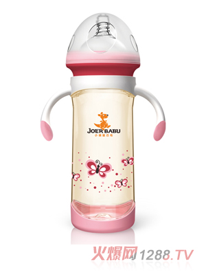 小袋鼠巴布PPSU奶瓶BP-803粉色
