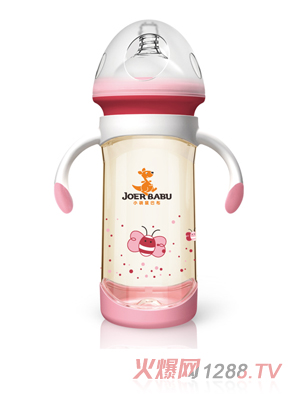 小袋鼠巴布PPSU奶瓶BP-802粉色