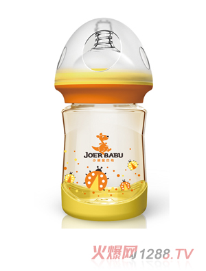 小袋鼠巴布PPSU奶瓶BP-801黄色