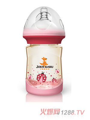 小袋鼠巴布PPSU奶瓶BP-801粉色