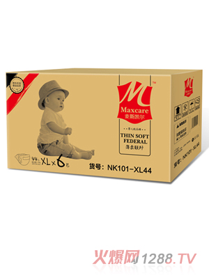 麦斯凯尔婴儿纸尿裤XL44 6包